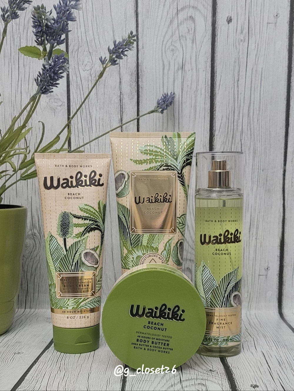 Waikiki Beach Coconut by Bath & Body Works Set, 4pcs